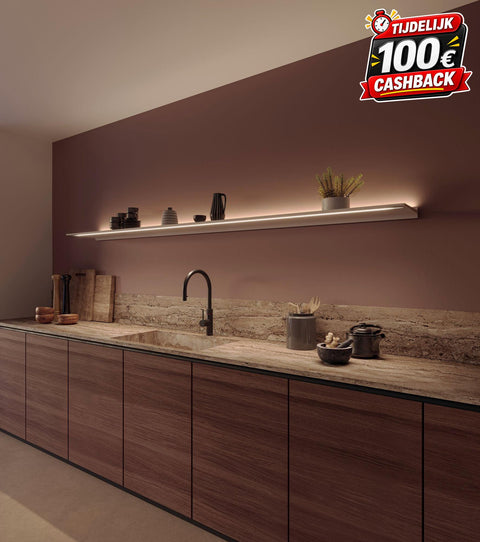 Novy - Shelf Pro - Mineral White - Alle Afmetingen - P4 - Nieuwste versie 2026 met Gesture Control