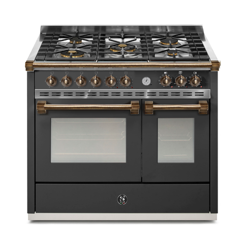 Steel Cucine Gasfornuis Ascot Pulse 100cm – Inox, Mat Antraciet of Mat Wit | AP10FF-4M