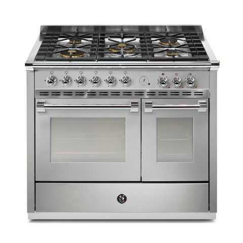 Steel Cucine Gasfornuis Ascot Pulse 100cm – Inox, Mat Antraciet of Mat Wit | AP10FF-4M