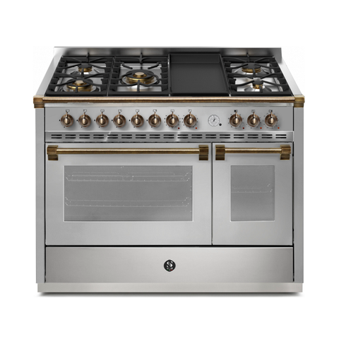 Steel Cucine Gasfornuis Ascot Pulse 120cm – Inox, Mat Antraciet of Mat Wit | AP12FF-4TM