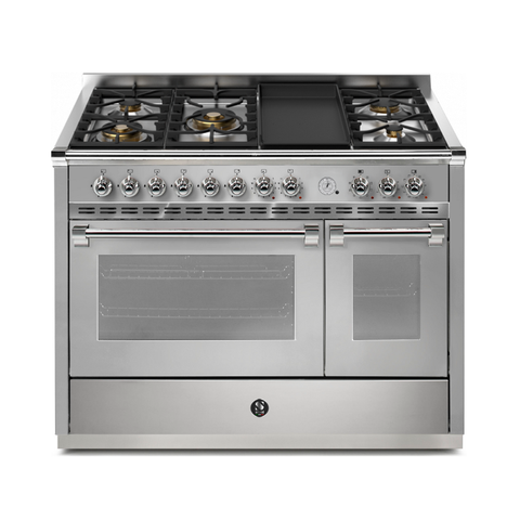 Steel Cucine Gasfornuis Ascot Pulse 120cm – Inox, Mat Antraciet of Mat Wit | AP12FF-4TM