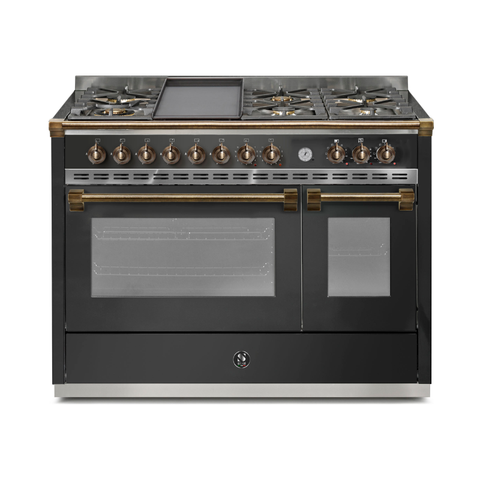 Steel Cucine Gasfornuis Ascot Pulse 120cm – Inox, Mat Antraciet of Mat Wit | AP12FF-4TM