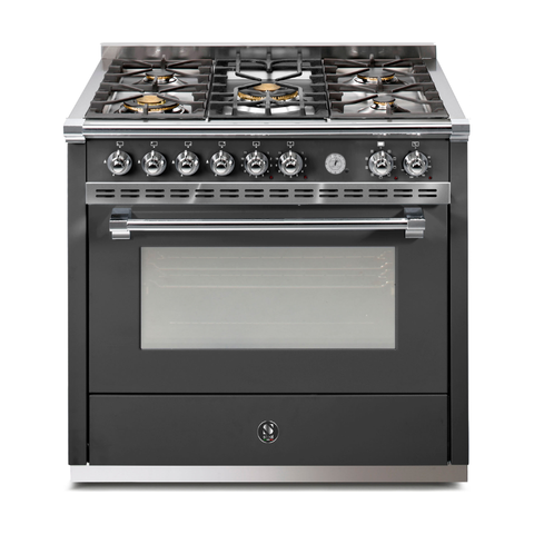 Steel Cucine Gasfornuis Ascot Pulse 90cm – Inox, Mat Antraciet of Mat Wit | AP9F-4M