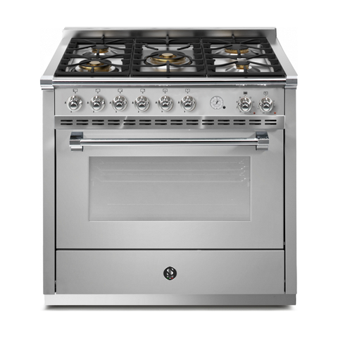 Steel Cucine Gasfornuis Ascot Pulse 90cm – Inox, Mat Antraciet of Mat Wit | AP9F-4M