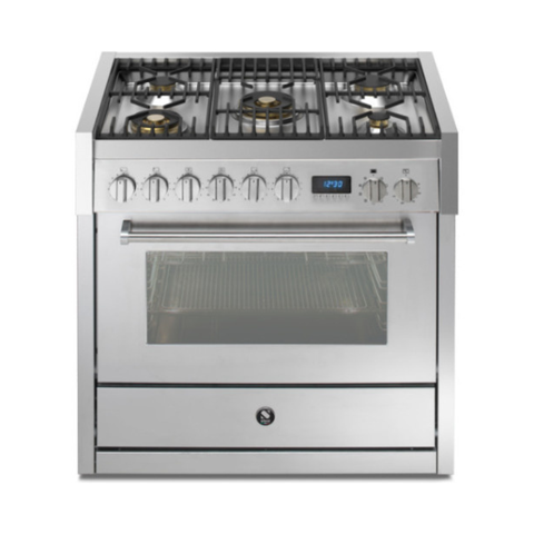 Steel Cucine Gasfornuis Genesi Pulse 90cm – Inox | GP9F-4M