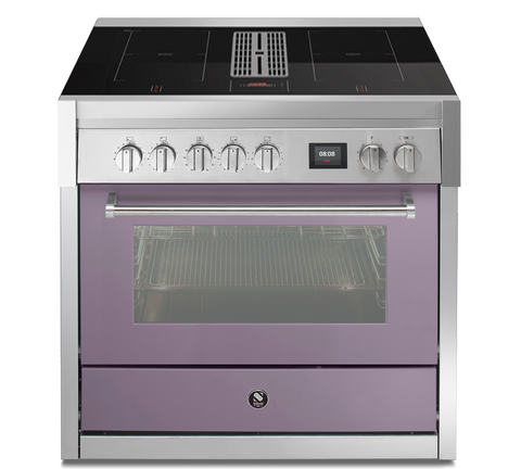 Steel Cucine Inductie fornuis Genesi Mistral 90cm | Met kookveldafzuiging | GQ9S-4FIKW | Model 2026