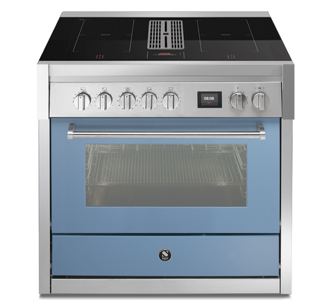Steel Cucine Inductie fornuis Genesi Mistral 90cm | Met kookveldafzuiging | GQ9S-4FIKW | Model 2026