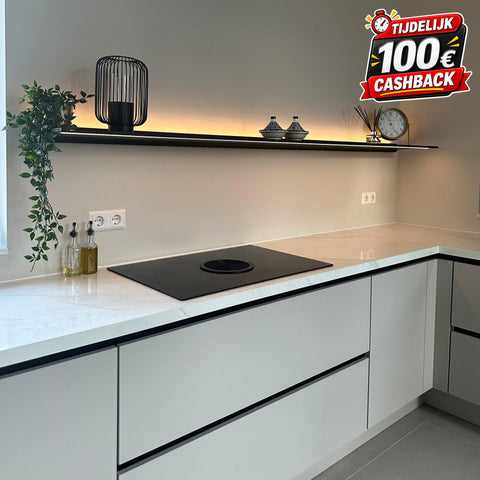 Jansen & de Bont / Novy - Shelf - Mineral Black - Alle Afmetingen - P4 - Nieuwste versie 2026 met Gesture Control