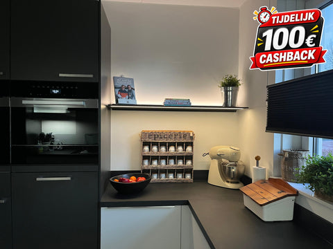 Jansen & De Bont / Novy - Shelf Pro - Mineral Black - Alle Afmetingen - P4 - Nieuwste versie 2026 met Gesture Control