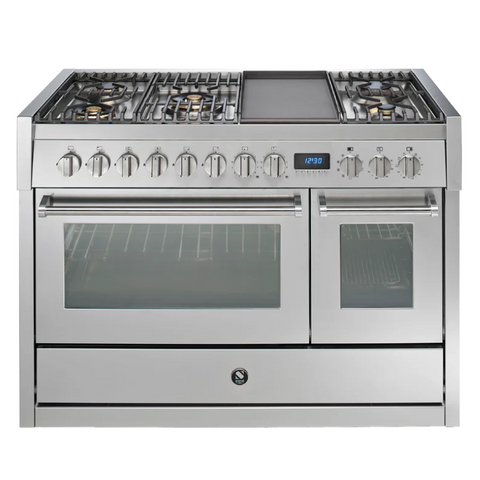 Steel Cucine Gasfornuis Genesi Pulse 120cm – Inox | GP12FF-4TM