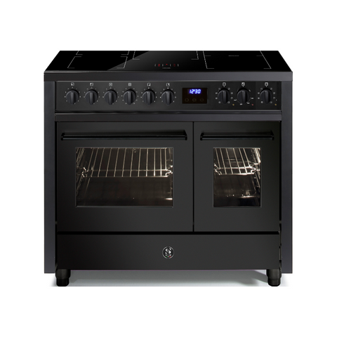 Steel Fornuis Enfasi 100 All Black - inductie fornuis | EP10FF-5FIW-NF PULSE| Model 2025