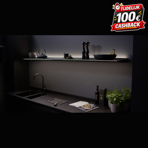 Jansen & De Bont / Novy - Shelf Pro - Mineral Black - Alle Afmetingen - P4 - Nieuwste versie 2026 met Gesture Control