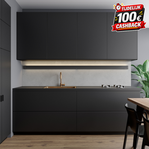 Jansen & De Bont / Novy - Wall - Mineral Black - Alle Afmetingen - P4 - Nieuwste versie 2026 met Gesture Control