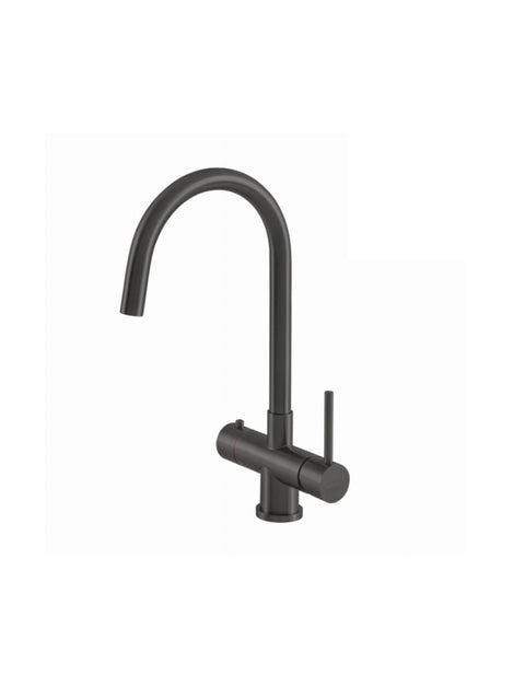 Selsiuz 351209 Push & Turn 3-in-1 Rond Gun Metal met Combi (Extra) Boiler