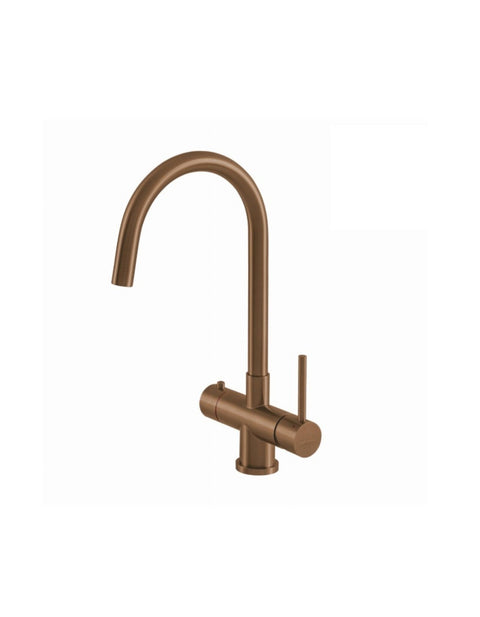Selsiuz 351210 Push & Turn 3-in-1 Rond Copper Koper met Combi (Extra) Boiler