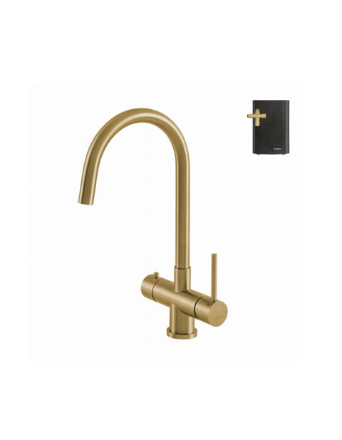 Selsiuz 351211 Push & Turn 3-in-1 Rond Gold Goud met Combi (Extra) Boiler
