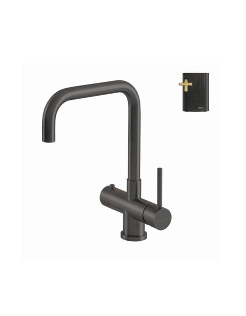 Selsiuz 351221 Push & Turn 3-in-1 Haaks Gun Metal met Combi (Extra) Boiler