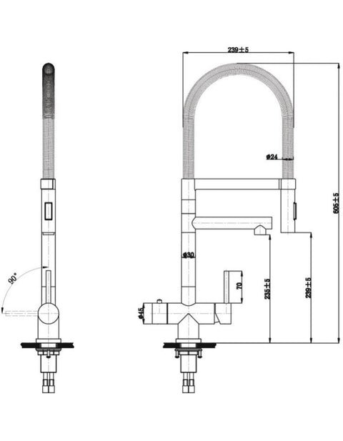 Selsiuz 351225 Push & Turn 3-in-1 XL Gun Metal met Single Boiler