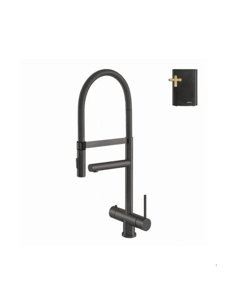 Selsiuz 351229 Push & Turn  3-in-1 XL Gun Metal met Combi (Extra) Boiler