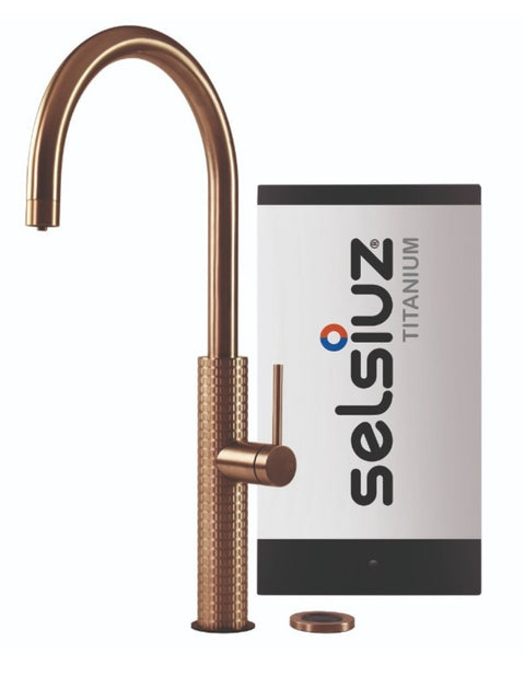 Selsiuz by Gessi 3 in 1 Copper / Koper 350359 met TITANIUM Single boiler
