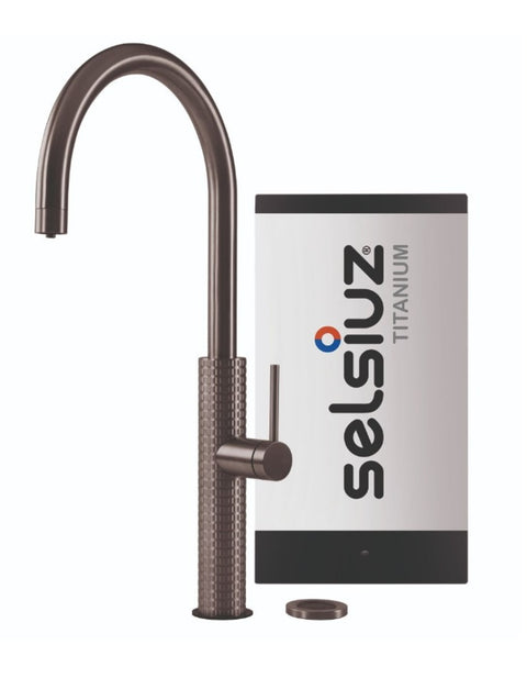 Selsiuz by Gessi 3 in 1 Gun Metal Zwart 350353 met TITANIUM Single boiler