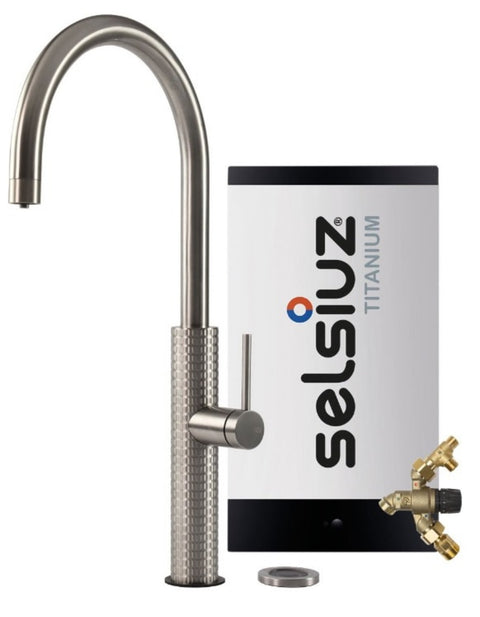 Selsiuz by Gessi 3 in 1 RVS 350349 met TITANIUM Combi (Extra) boiler