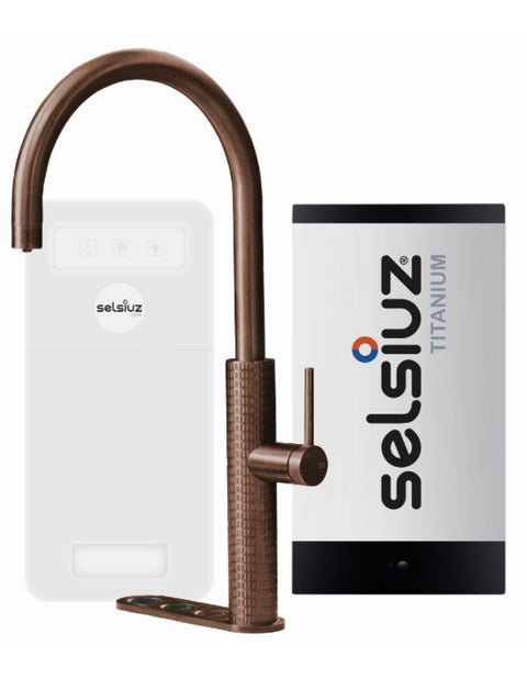 Selsiuz by Gessi 5 in 1 Copper / Koper 350383  met TITANIUM Single boiler en Cooler
