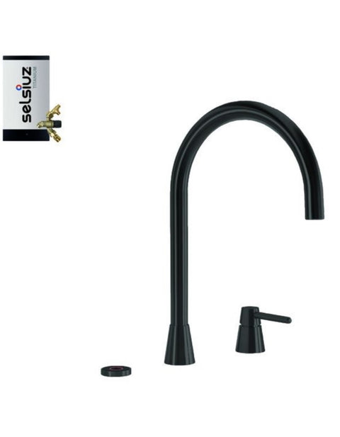 Selsiuz Osiris Cone Counter 3-in-1 Sturdy Black Zwart met TITANIUM Combi (Extra) boiler - 350724