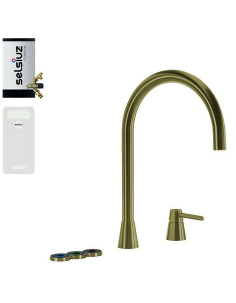 Selsiuz Osiris Cone Counter 5-in-1 Gold / Goud met TITANIUM Combi (Extra) boiler en Cooler - 350487