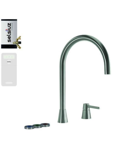 Selsiuz Osiris Cone Counter 5-in-1 RVS met TITANIUM Combi (Extra) boiler en Cooler - 350469