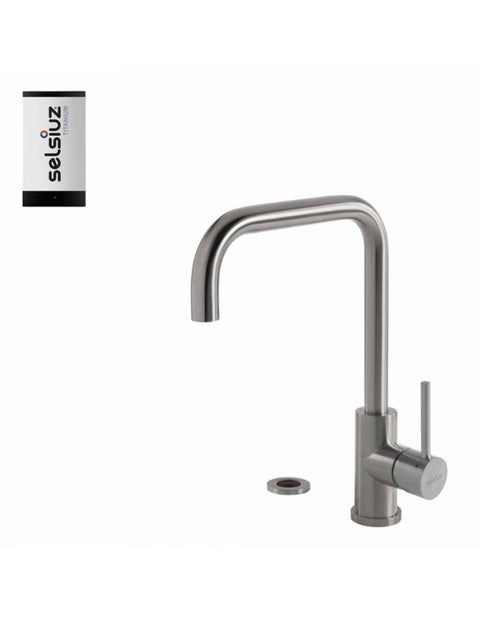 Selsiuz Push Haaks Inox (RVS) met TITANIUM Single boiler - 350631