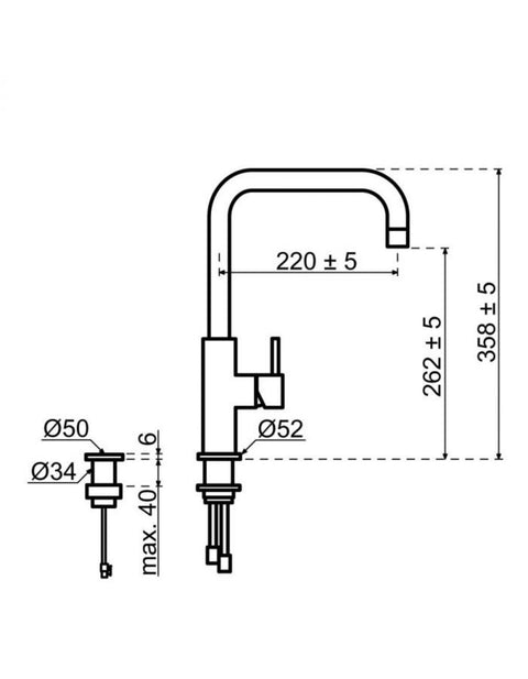 Selsiuz Push Haaks Inox (RVS) met TITANIUM Single boiler - 350631