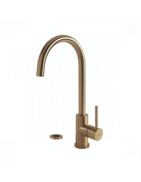 Selsiuz Push Rond Gold / Goud met TITANIUM Combi (Extra) boiler - 350627