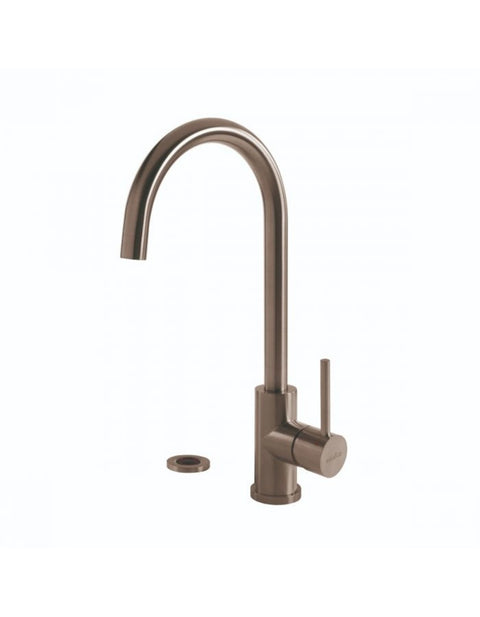 Selsiuz Push Rond Inox (RVS) met TITANIUM Combi (Extra) boiler - 350609