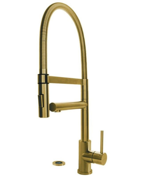 Selsiuz Push XL Gold / Goud 350710 met TITANIUM Combi (Extra) boiler keukenkraan