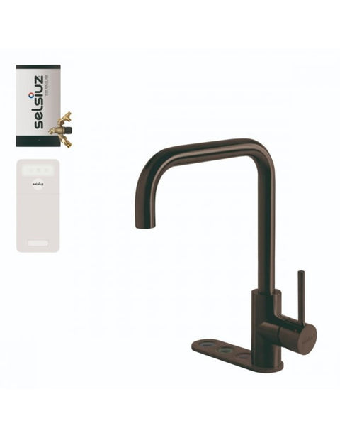 Selsiuz Unlimited 5-in-1 Haaks Gun Metal Zwart met TITANIUM Combi (Extra) boiler en Cooler - 350583
