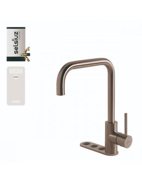 Selsiuz Unlimited 5-in-1 Haaks Inox (RVS) met TITANIUM Combi (Extra) boiler en Cooler - 350577