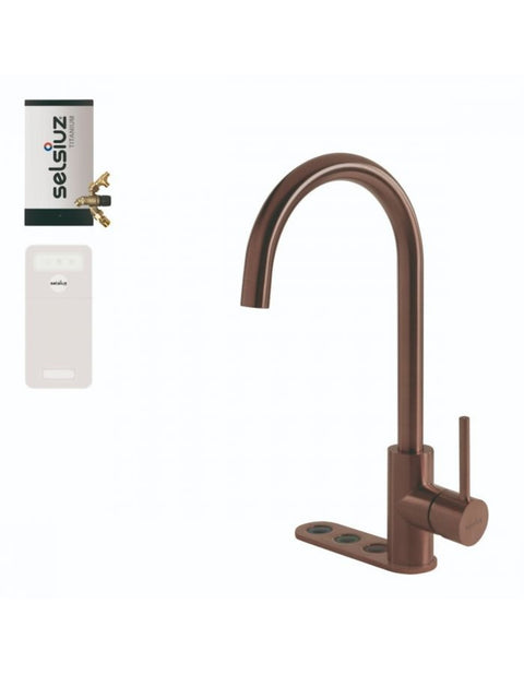 Selsiuz Unlimited 5-in-1 Rond Copper / Koper met TITANIUM Combi (Extra) boiler en Cooler - 350565