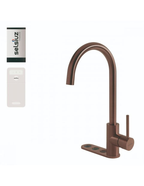 Selsiuz Unlimited 5-in-1 Rond Copper / Koper met TITANIUM Single boiler en Cooler - 350563