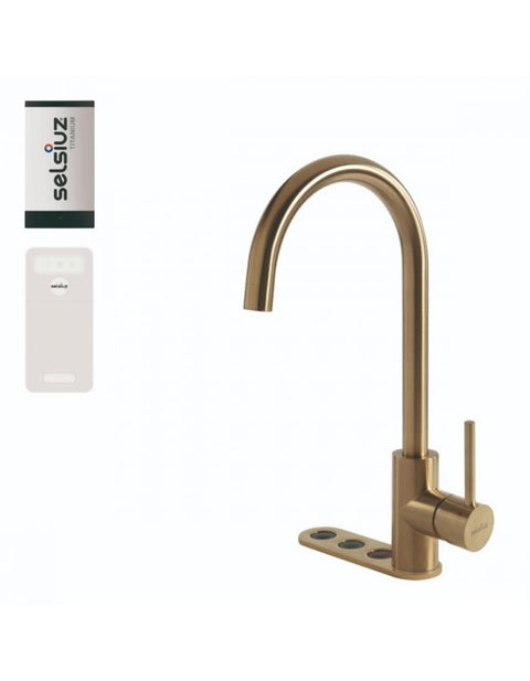 Selsiuz Unlimited 5-in-1 Rond Gold / Goud 350569 met TITANIUM Single boiler en Cooler