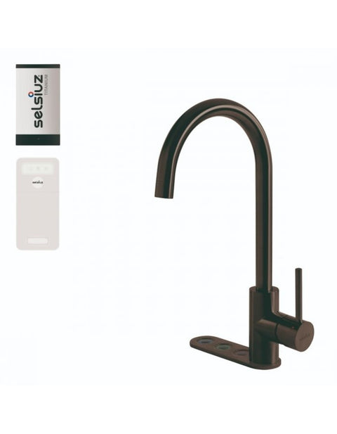 Selsiuz Unlimited 5-in-1 Rond Gun Metal Zwart met TITANIUM Single boiler en Cooler - 350497