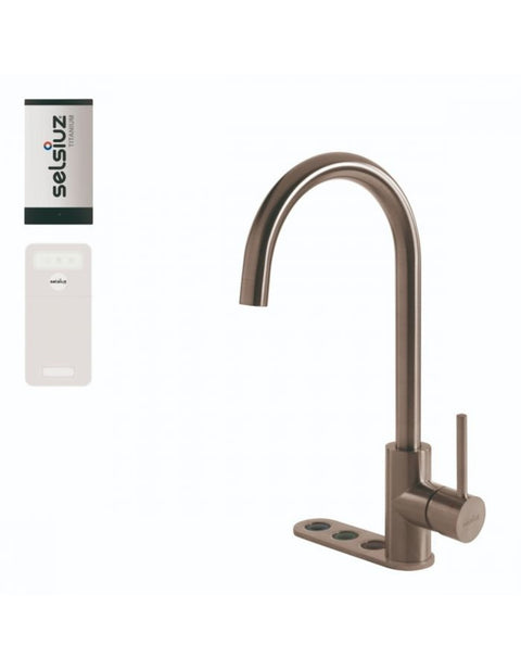 Selsiuz Unlimited 5-in-1 Rond Inox (RVS) met TITANIUM Single boiler en Cooler - 350491