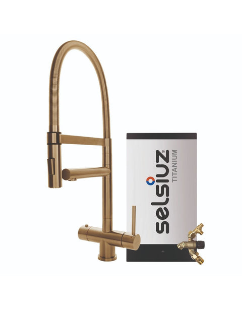 Selsiuz XL Gold / Goud met TITANIUM Combi (Extra) boiler - 350297