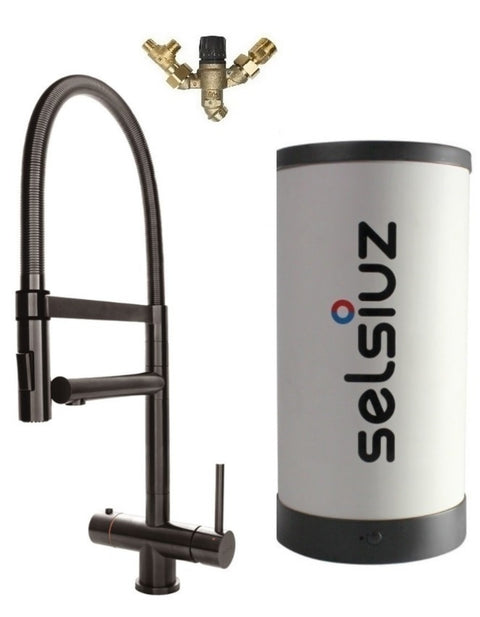 Selsiuz XL Gun Metal Zwart met Combi (Extra) boiler - 350248
