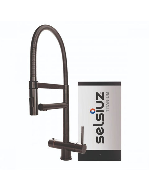 Selsiuz XL Gun Metal Zwart met TITANIUM Single boiler - 350267