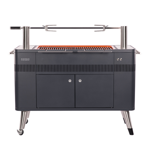 Houtskool barbecue Hub van Everdure by Heston Blumenthal met elektrische ontsteking. My Cool Kitchen is premium specialist in Everdure by Heston Blumenthal.