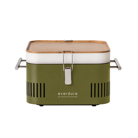 Houtskoolbarbecue Cube van Everdure by Heston Blumenthal. Handig voor in het park, op het strand of in de camper of caravan. My Cool Kitchen is premium specialist in Everdure by Heston Blumenthal.