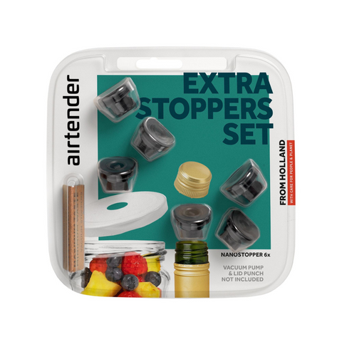 Airtender Vacuümstop Nano Set van 6 Stuks