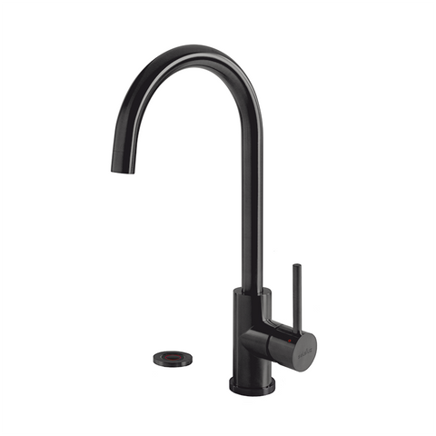My Cool Kitchen - Productfoto Selsiuz Push 3-in-1 kokendwaterkaan rond gun metal / gunmetal met titanium boiler. My Cool Kitchen is premium Selsiuz dealer.