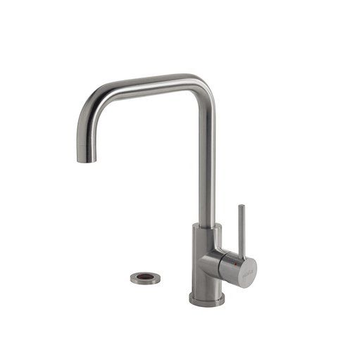 My Cool Kitchen - Productfoto Selsiuz Push 3-in-1 kokendwaterkaan haaks inox / RVS met titanium boiler. My Cool Kitchen is premium Selsiuz dealer.